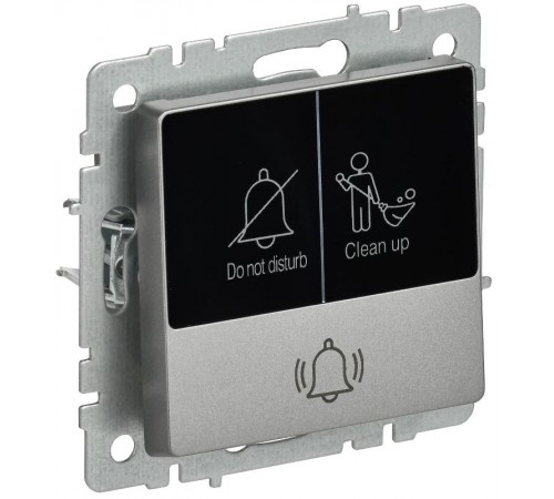 BRITE Кнопка звонка с инд. отел. 10А ВС10-1-9-БрС сталь  BR-V14-2-10-K46  IEK