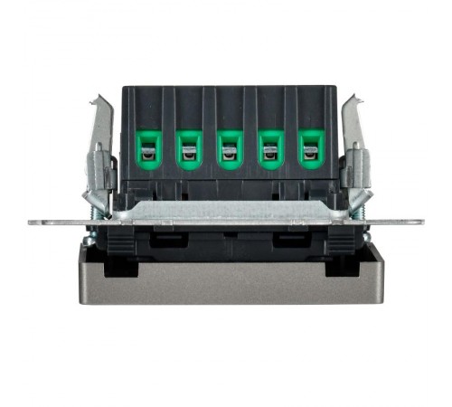 BRITE Кнопка звонка с инд. отел. 10А ВС10-1-9-БрС сталь  BR-V14-2-10-K46  IEK