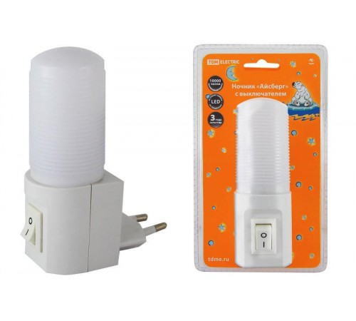 Ночник Айсберг 0,5Вт светодиодный белый  SQ0357-0015  TDM