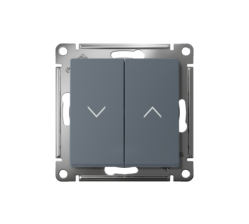 AtlasDesign Грифель Выключатель 2-клавишный Жалюзи, 10А, механизм  ATN000719  SE