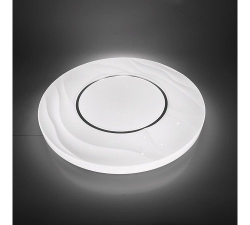 Светильник светодиодный декоративный бытовой накл. с пультом AL1836 тарелка 72W 3000К-6000K белый  41235  Feron