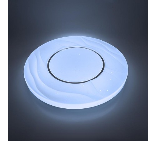 Светильник светодиодный декоративный бытовой накл. с пультом AL1836 тарелка 72W 3000К-6000K белый  41235  Feron