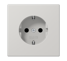 Штепсельная розетка SCHUKO 16А / 250В, пружинные зажимы; дюропласт; светло-серый; LS990  LS1520LG  Jung