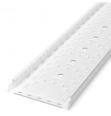 Лоток перфорированный Стандарт 300х50х3000 (0,8 мм) RAL 9003 (12 м/уп)  PR16.10330  Промрукав
