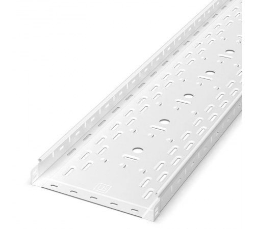 Лоток перфорированный Стандарт 300х50х3000 (0,8 мм) RAL 9003 (12 м/уп)  PR16.10330  Промрукав