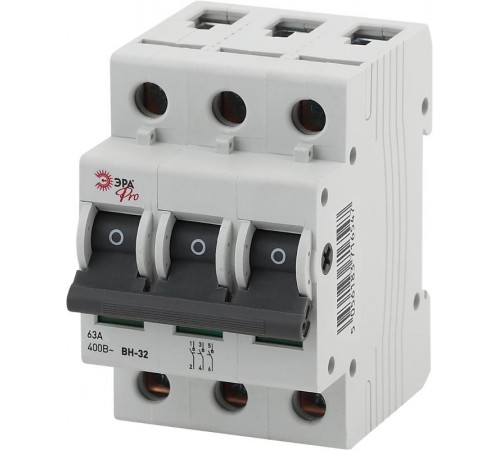 Выключатель нагрузки модульный (мини-рубильник) Pro NO-902-90 ВН-32 3P 63A (4/60/1260) Pro  Б0031914  ЭРА