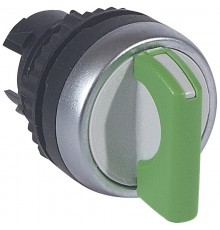 Переключатель с рукояткой - Osmoz - для комплектации - без подсветки - IP 66 - 3 положения с фиксацией 45° - зеленый  023922  Legrand