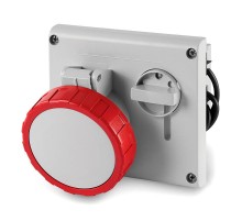 Розетка скрытой уст. с механической блокировкой и верхним расположением разъема IP67 32А 3P+E 400В  DIS4053286  DKC