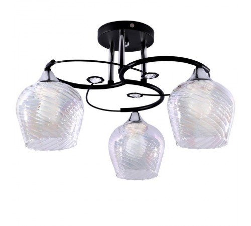 Светильник 11293-2/3 черн.хром (Плафон 8310) НПБ 01-3х60-207 Е27  1005404878  Элетех