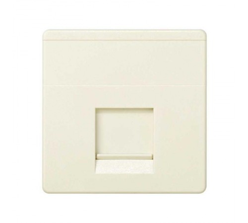 Simon 27 Адаптер со шторками на 1 коннектор AMP (UTP, FTP, RJ12), широкий модуль, S27, слоновая кость  27087-32  Simon