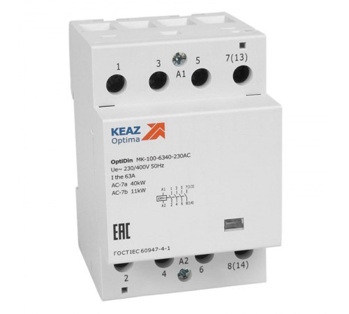 Контактор модульный OptiDin MK-100-6302-24АС (КЭАЗ)  321178  КЭАЗ