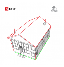 Комплект молниезащиты частного дома габ. 15х18м PROxima lp-15x18  EKF