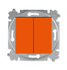ABB Levit Оранжевый / дымчатый чёрный Выключатель 2-кл.  3559H-A05445 66W  2CHH590545A6066  ABB