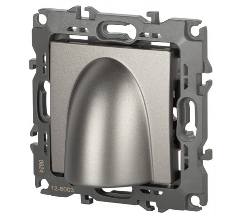 Вывод кабеля ЭРА Серия 12 12-6003-16 , титан   Б0065755  ЭРА