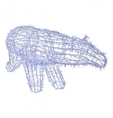 Фигура объемная Полярный медведь 210х110 см, 1500 LED, IP65, цвет свечения белый  501-231  NEON-NIGHT