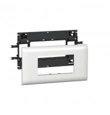 Суппорт-рамка Mosaic 4 модуля для кабель-канала DLP с крышкой 85 мм  010994  Legrand