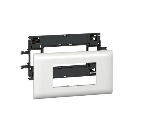 Суппорт-рамка Mosaic 4 модуля для кабель-канала DLP с крышкой 85 мм  010994  Legrand
