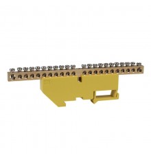 Шина нулевая с изолятором OptiKit  BB-D-PE-DIN-22-6х9 желтый  277849  КЭАЗ