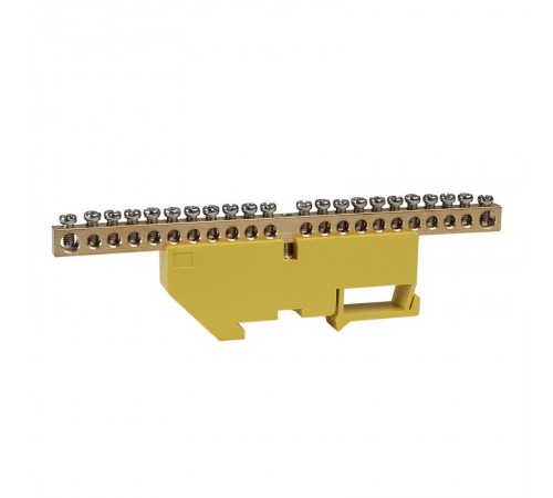 Шина нулевая с изолятором OptiKit  BB-D-PE-DIN-22-6х9 желтый  277849  КЭАЗ