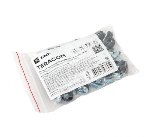 Комплект монтажный TERACOM для 19" шкафов М6х12 (20 компл.)  TRC-M6x12-s20  EKF
