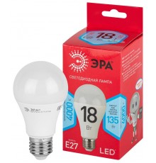 Лампа светодиодная RED LINE LED A65-18W-840-E27 R E27 18Вт нейтральный белый свет  Б0052381  ЭРА