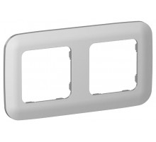 FLITE Artistic Рамка 2-ая РУ-2-А-ФлА алюминий  FI-M22-31-20-K47  IEK