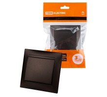 Выключатель 1 кл. 10А шоколад "Лама"  SQ1815-0501  TDM