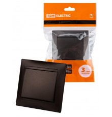 Выключатель 1 кл. 10А шоколад "Лама"  SQ1815-0501  TDM