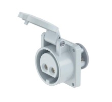 Розетка панельная 40-50 Вольт, 16 Амп, 40-50 В/50-60 Гц, IP44, 2 полюса  DIS4301616  DKC