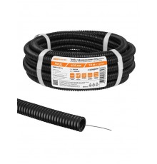 Труба гофрированная ПНД d 16 с зондом (10 м) легкая 350Н черная  SQ0413-0121  TDM