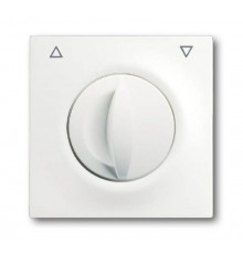 Плата центральная с поворотной ручкой,, для механизма выключателя жалюзи , серия impuls, цвет белый бархат  1753-0-0164   2CKA001753A0164  ABB