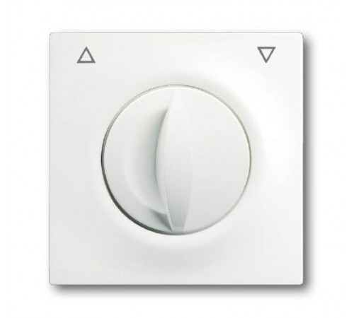 Плата центральная с поворотной ручкой,, для механизма выключателя жалюзи , серия impuls, цвет белый бархат  1753-0-0164   2CKA001753A0164  ABB