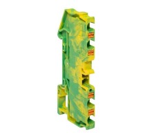Клеммная колодка пружинная 4 Push-in 4 вывода земля PIT-4-4-pe  EKF