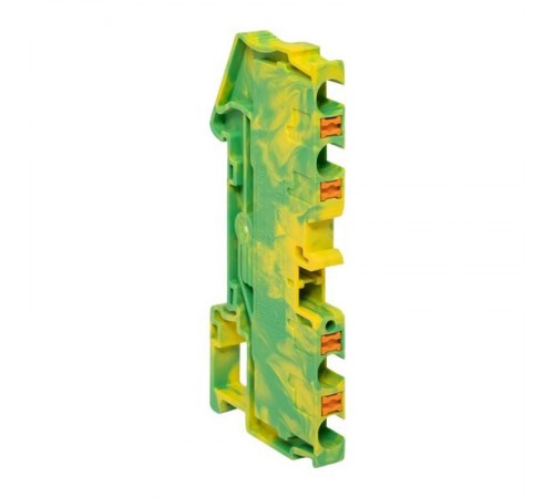 Клеммная колодка пружинная 4 Push-in 4 вывода земля PIT-4-4-pe  EKF