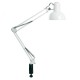 Светильник настольный под лампу E27, max 60W, 230V на струбцине, белый DE1430  24232  FERON
