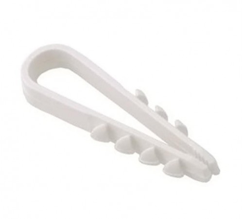 Дюбель хомут 5-10мм нейлон белый (100шт)  UHH35-5-10-100  IEK