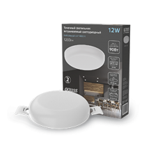 Встраиваемый светильник Frameless круг 12W 4000K 1/40  967511212  Gauss