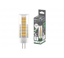 Лампа светодиодная G4-5 Вт-230 В-6500 К, SMD, 16x55 мм  SQ0340-0218  TDM