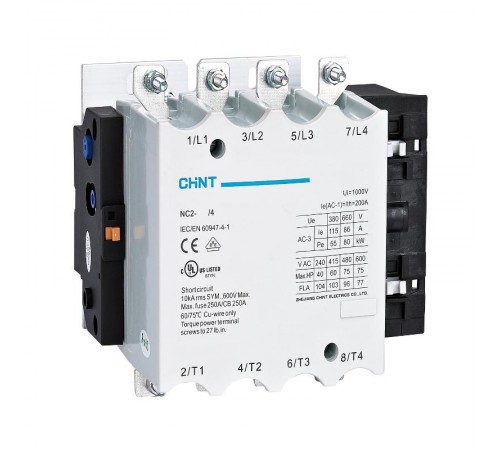 Контактор NC2-265/4 265А 230В/АС3 50Гц (R)  671403  CHINT