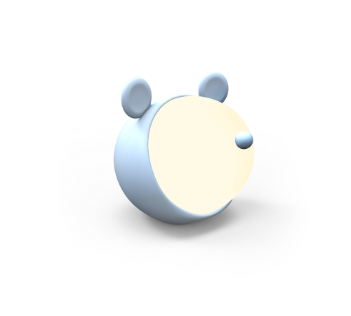 Светильник ночник настольный Qplus GTL702 5W 200lm 2700-6000K 5V Li-ion 1200mA голубой диммируемый LED 1/10/30  NN7026  Gauss