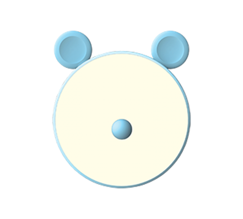 Светильник ночник настольный Qplus GTL702 5W 200lm 2700-6000K 5V Li-ion 1200mA голубой диммируемый LED 1/10/30  NN7026  Gauss