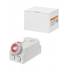 Розетка настенная, с выключателем и блокировкой IP67 32А 3Р+РЕ 380В  SQ0611-0067  TDM