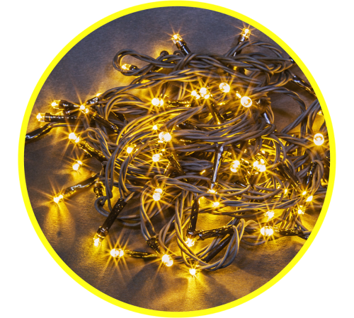 Гирлянда световая  NGF-S01-200WW-5-11.5m-230-C8-G-IP20  61819  Navigator