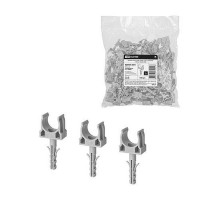 Крепеж-клипса для трубы 16 мм с дюбелем (100 шт.) серая   SQ0405-0091  TDM