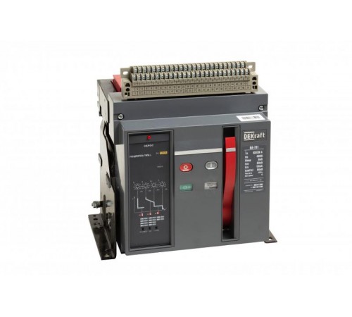 Воздушный авт. выкл. стационарный 3P 630А 80кА р  21730DEK  DEKraft