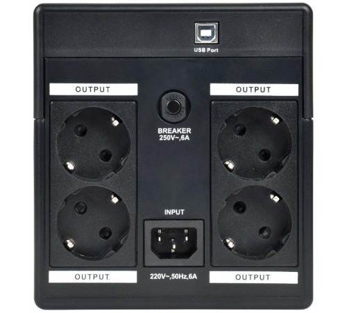 ITK ELECTRA ET ИБП 1,5кВА/900Вт с АКБ 2х9AH USB Schuko  EET-1500VA-1-002-S  ITK