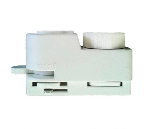 Адаптер для однофазного шинопровода осветительного белый UBX-Q122 G61 WHITE 1 POLYBAG  UL-00006061  Volpe