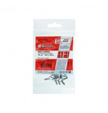 Винт DIN965 с потайной головкой оцинк. М4х12 (16 шт) - пакет ( 0,023 кг)  126586  Tech-KREP