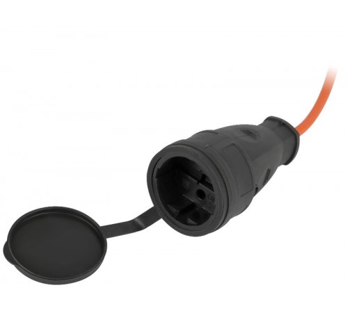 Удлинитель силовой  RP-1-2x0.75-20m на пластиковой катушке без заземления 1 розетка 20м ПВС 2х0,75мм2   Б0059767  ЭРА