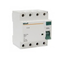 Выключатель дифференциальный (УЗО) УЗО-03 4п 40А 100мА тип AC  14087DEK  DEKraft